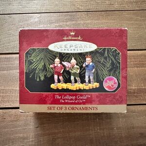 VTG The Lollipop Guild Wizard of Oz Ornaments 1998